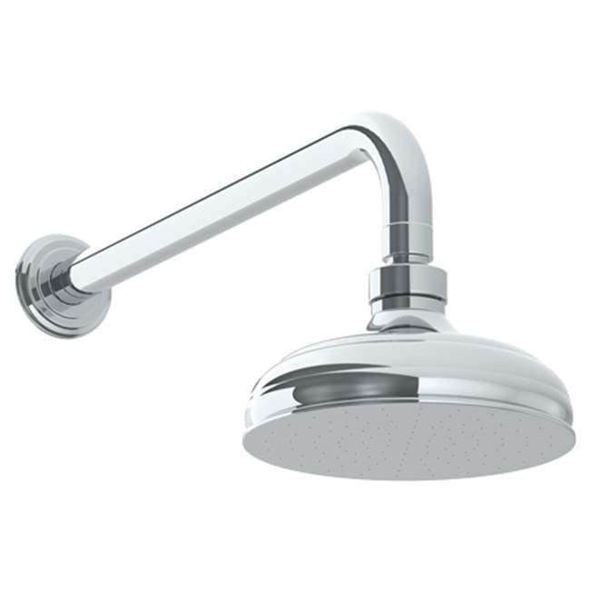 Watermark 313-HAF.1 York Wall Mounted Rainhead 6" Dia With 14" Arm & Flange