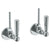 Watermark 313-MAS2-WW York Lavatory Angle Stop Kit -1/2" IPS X 3/8" Od Compression