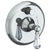 Watermark 313-P90-SW York Wall Mounted Pressure Balance Shower Trim With Diverter 7" Diameter