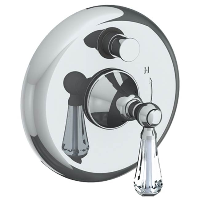 Watermark 313-P90-SW York Wall Mounted Pressure Balance Shower Trim With Diverter 7" Diameter