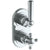 Watermark 313-T25-WW York Wall Mounted Mini Thermostatic Shower Trim With Built-In Control 3-1/2" X 6-1/4".