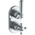 Watermark 313-T25-WW York Wall Mounted Mini Thermostatic Shower Trim With Built-In Control 3-1/2" X 6-1/4".