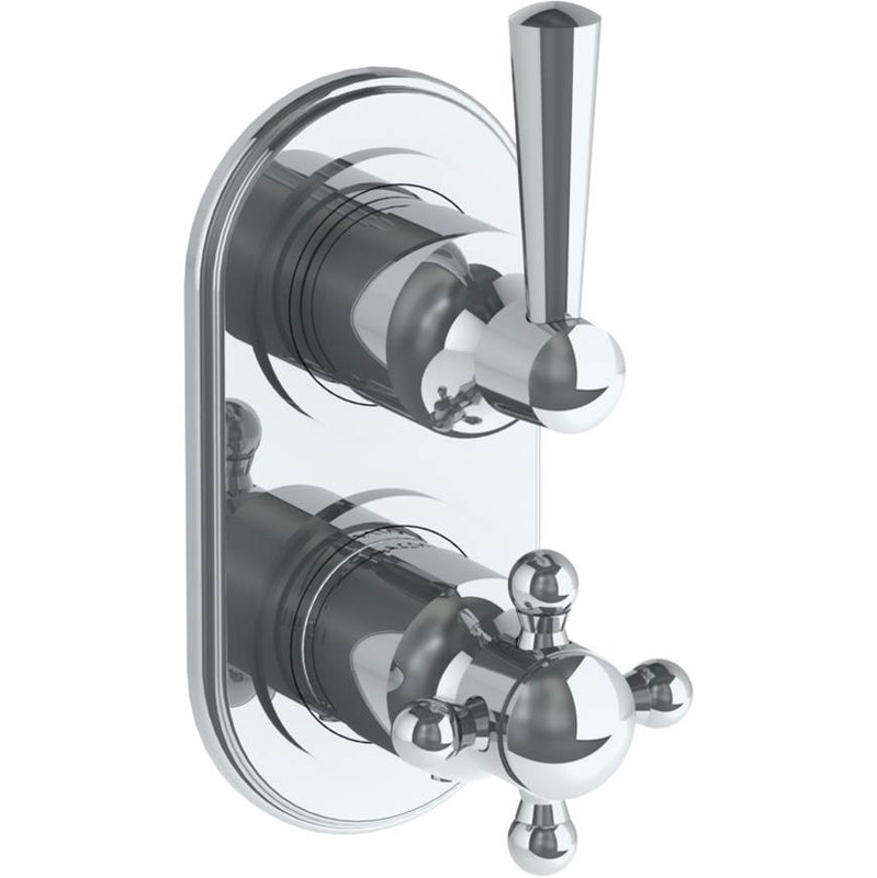 Watermark 313-T25-Y2 York Wall Mounted Mini Thermostatic Shower Trim With Built-In Control 3-1/2" X 6-1/4".