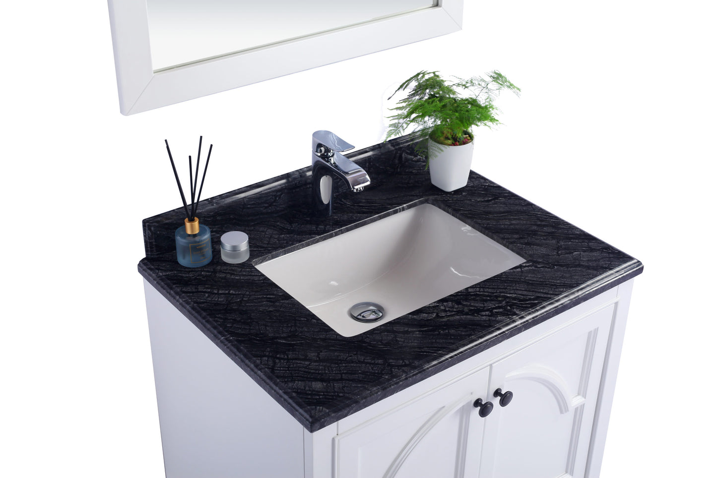 Laviva 313613-30W Odyssey 30" Bathroom Vanity with Countertop