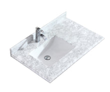 Load image into Gallery viewer, Laviva 313613-36 Odyssey 36&quot; Single Hole Countertop with Left Offset Rectangular Ceramic Sink