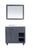 Laviva 313613-36G Odyssey 36" Bathroom Vanity with Countertop