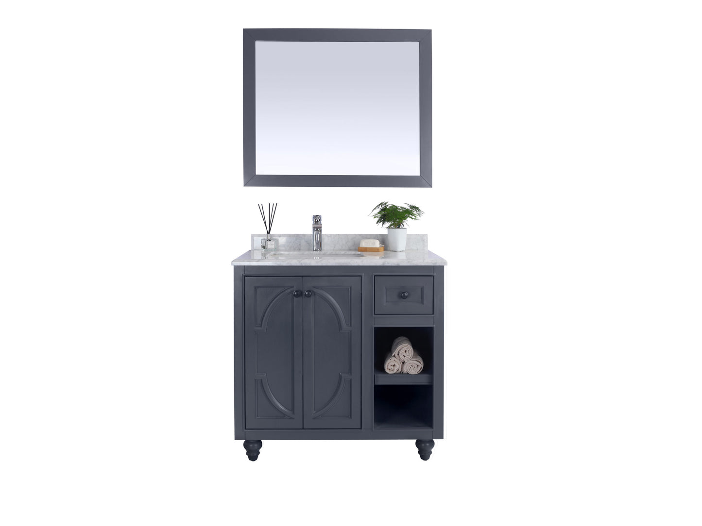 Laviva 313613-36G Odyssey 36" Bathroom Vanity with Countertop