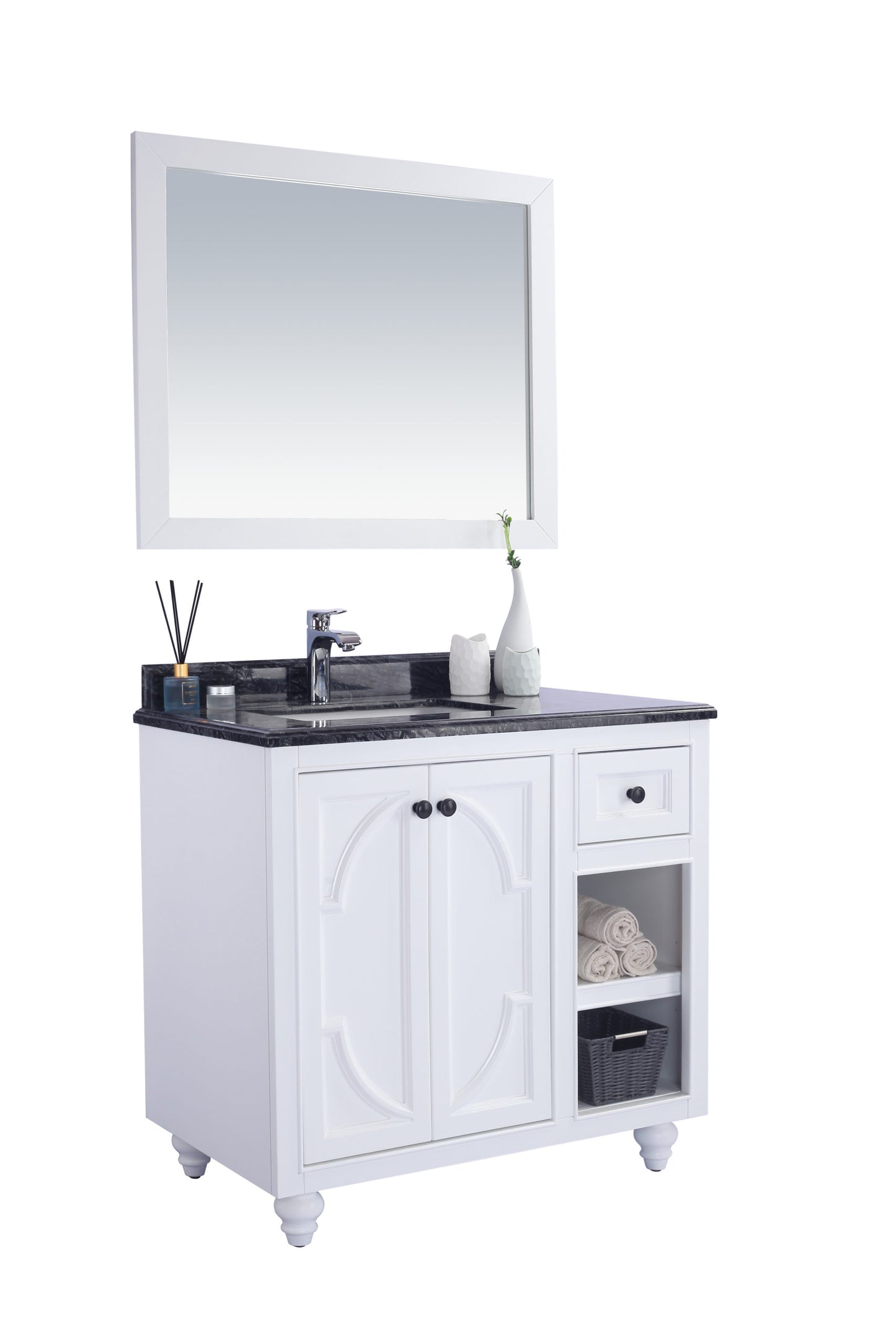 Laviva 313613-36W Odyssey 36" Bathroom Vanity with Countertop
