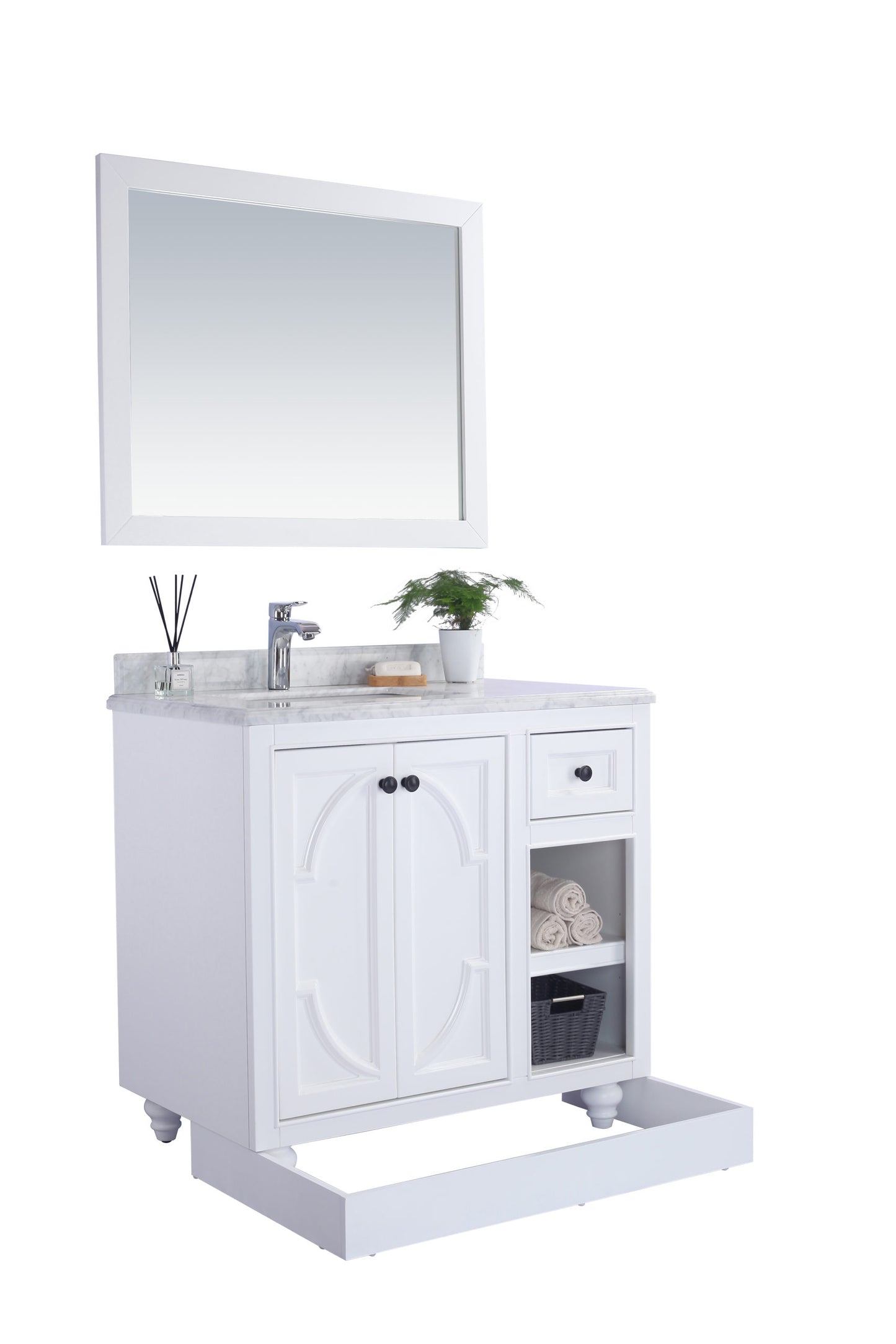 Laviva 313613-36W Odyssey 36" Bathroom Vanity with Countertop