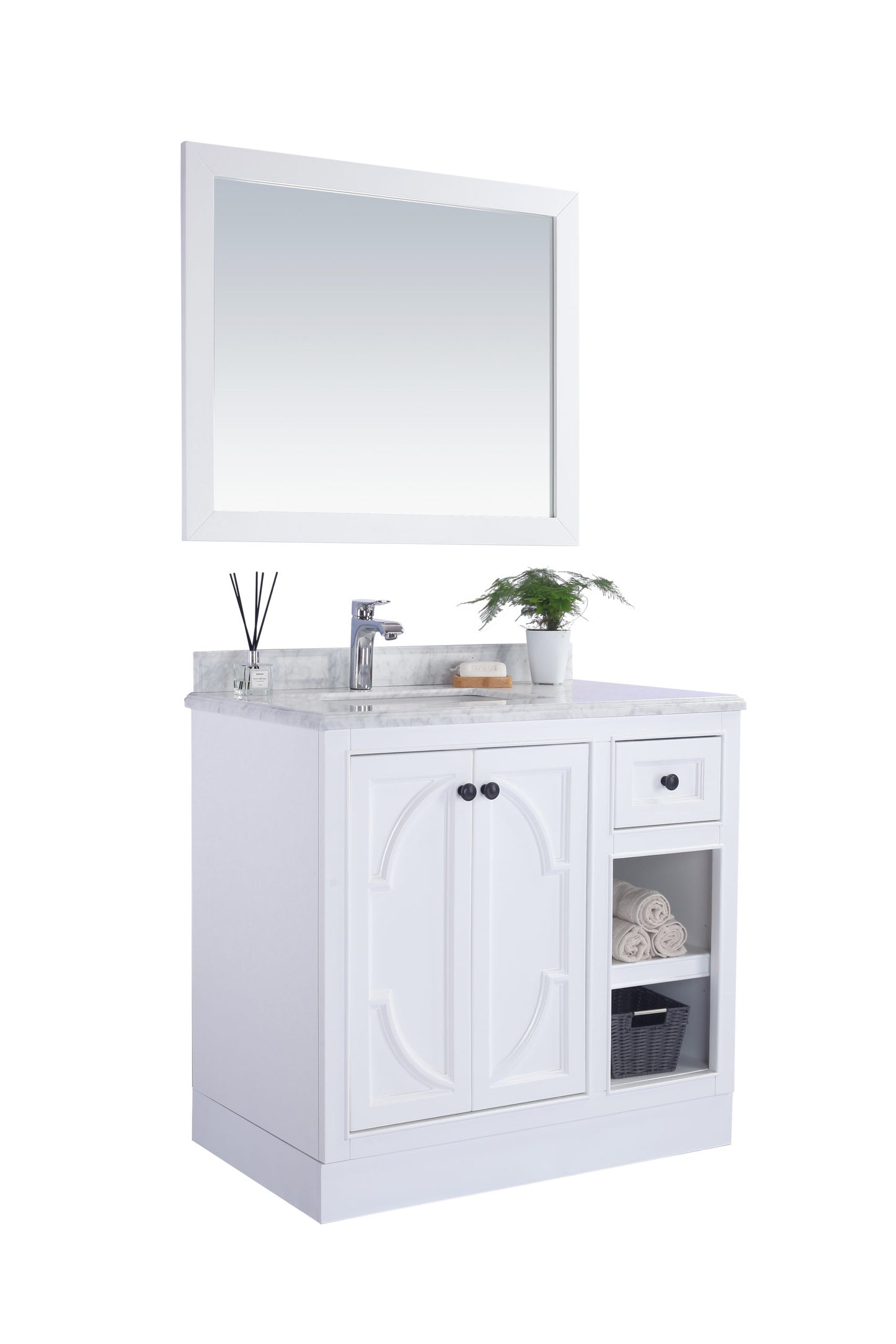 Laviva 313613-36W Odyssey 36" Bathroom Vanity with Countertop