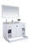 Laviva 313613-48W Odyssey 48" Bathroom Vanity with Countertop