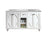 Laviva 313613-60W Odyssey 60" Double Sink Bathroom Vanity with Countertop