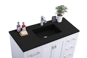 Laviva 313ANG-42W Wilson 42" Bathroom Vanity with VIVA Stone Solid Surface Countertop