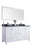 Laviva 313ANG-60W Wilson 60" Double Sink Bathroom Vanity with Countertop