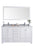 Laviva 313ANG-60W Wilson 60" Double Sink Bathroom Vanity with Countertop