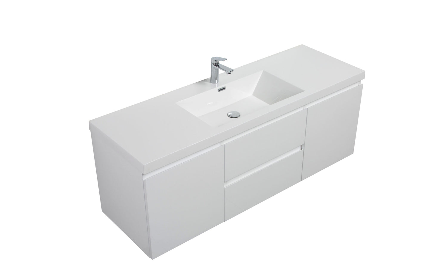 Laviva 313AUR-60C Aurora 60" Wall Hung Single Sink Bathroom Vanity Cabinet - Parent