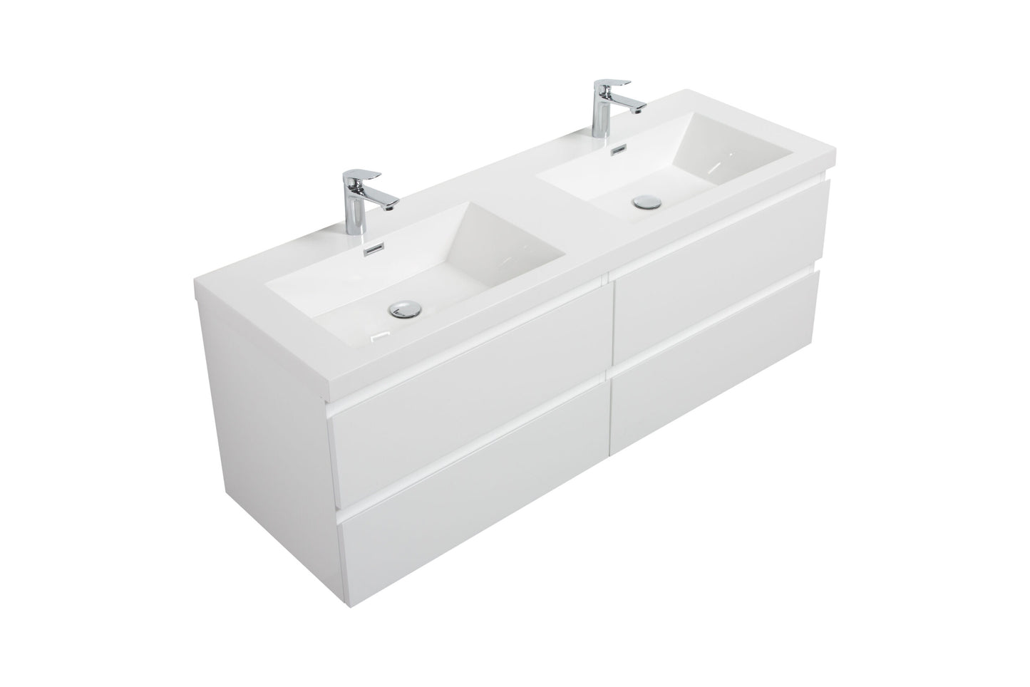 Laviva 313AUR-60D Aurora 60" Wall Hung Double Sink Bathroom Vanity Cabinet - Parent