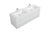 Laviva 313AUR-60D Aurora 60" Wall Hung Double Sink Bathroom Vanity Cabinet - Parent