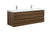 Laviva 313AUR-60D Aurora 60" Wall Hung Double Sink Bathroom Vanity Cabinet