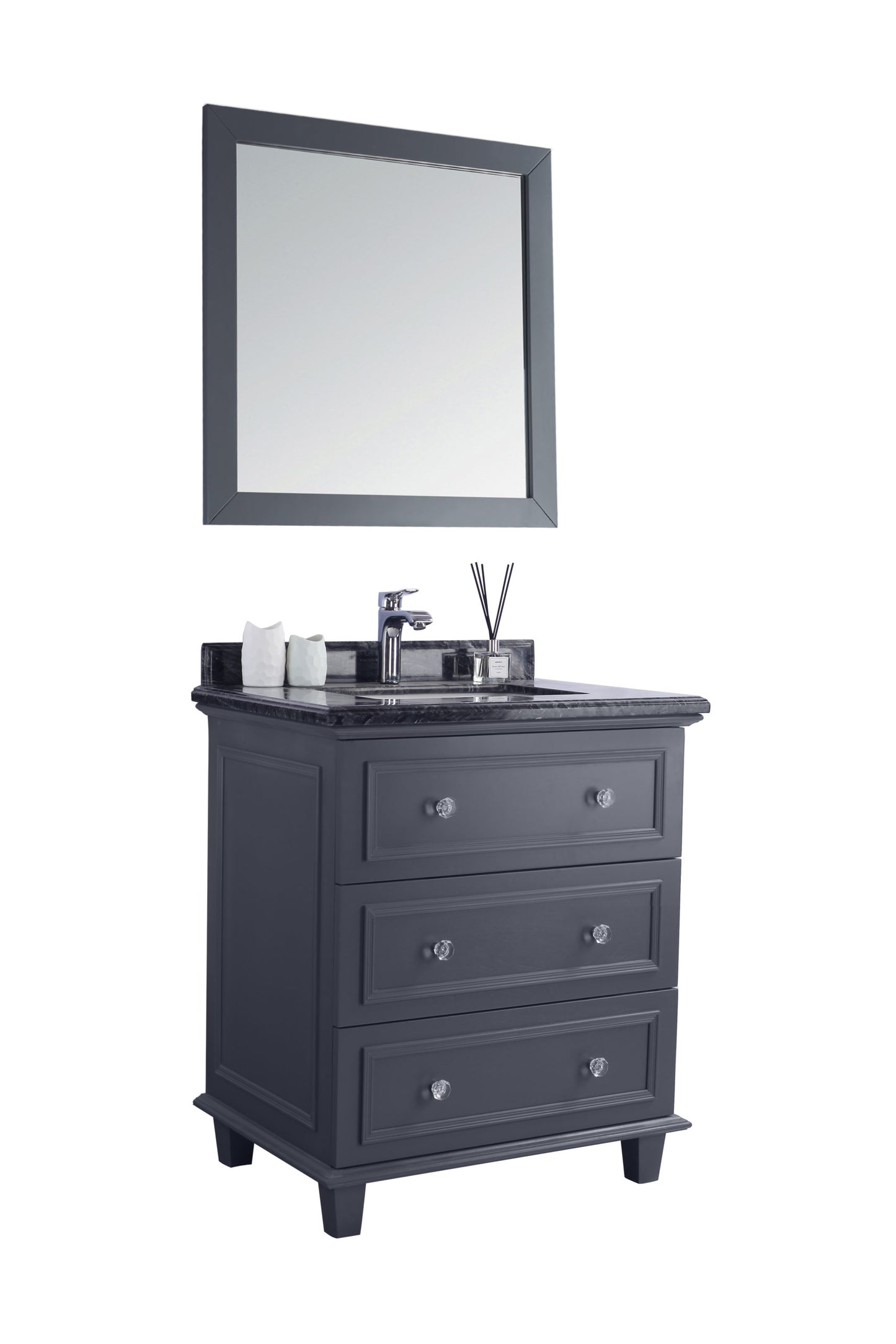 Laviva 313DVN-30G Luna 30" Bathroom Vanity with Countertop