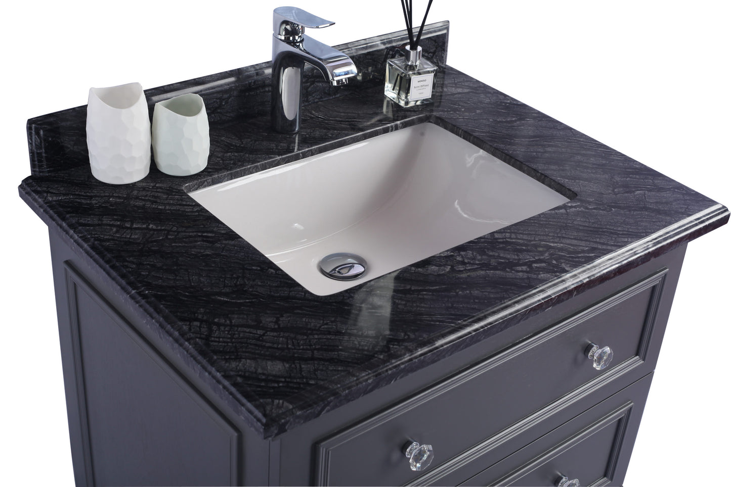 Laviva 313DVN-30G Luna 30" Bathroom Vanity with Countertop