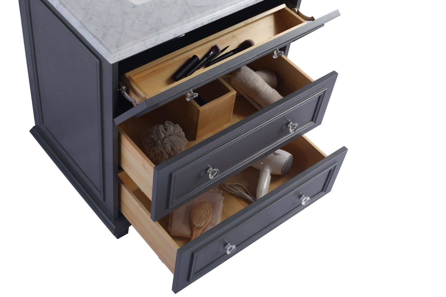 Laviva 313DVN-30G Luna 30" Bathroom Vanity with Countertop