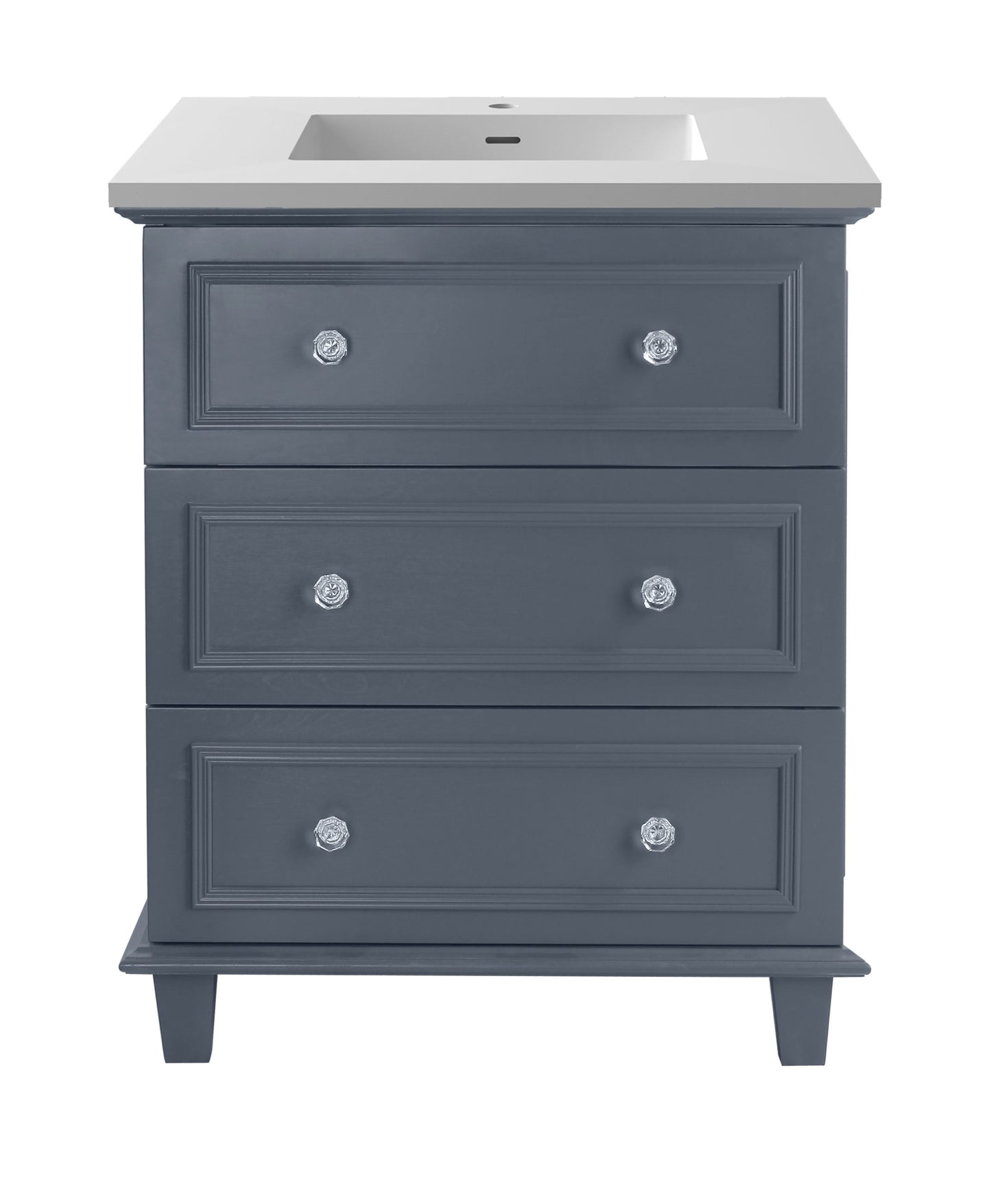 Laviva 313DVN-30G Luna 30" Bathroom Vanity with Countertop