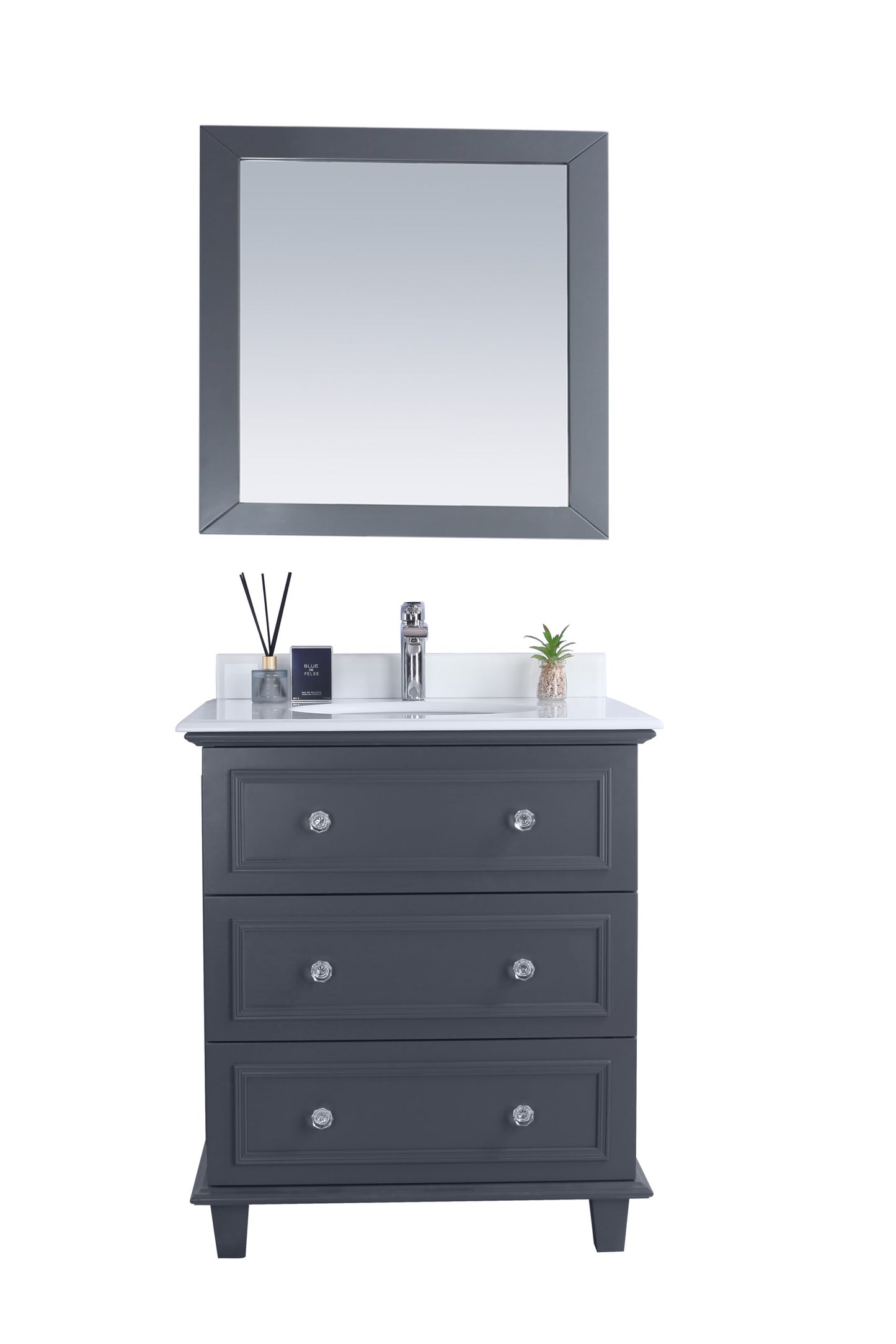 Laviva 313DVN-30G Luna 30" Bathroom Vanity with Countertop