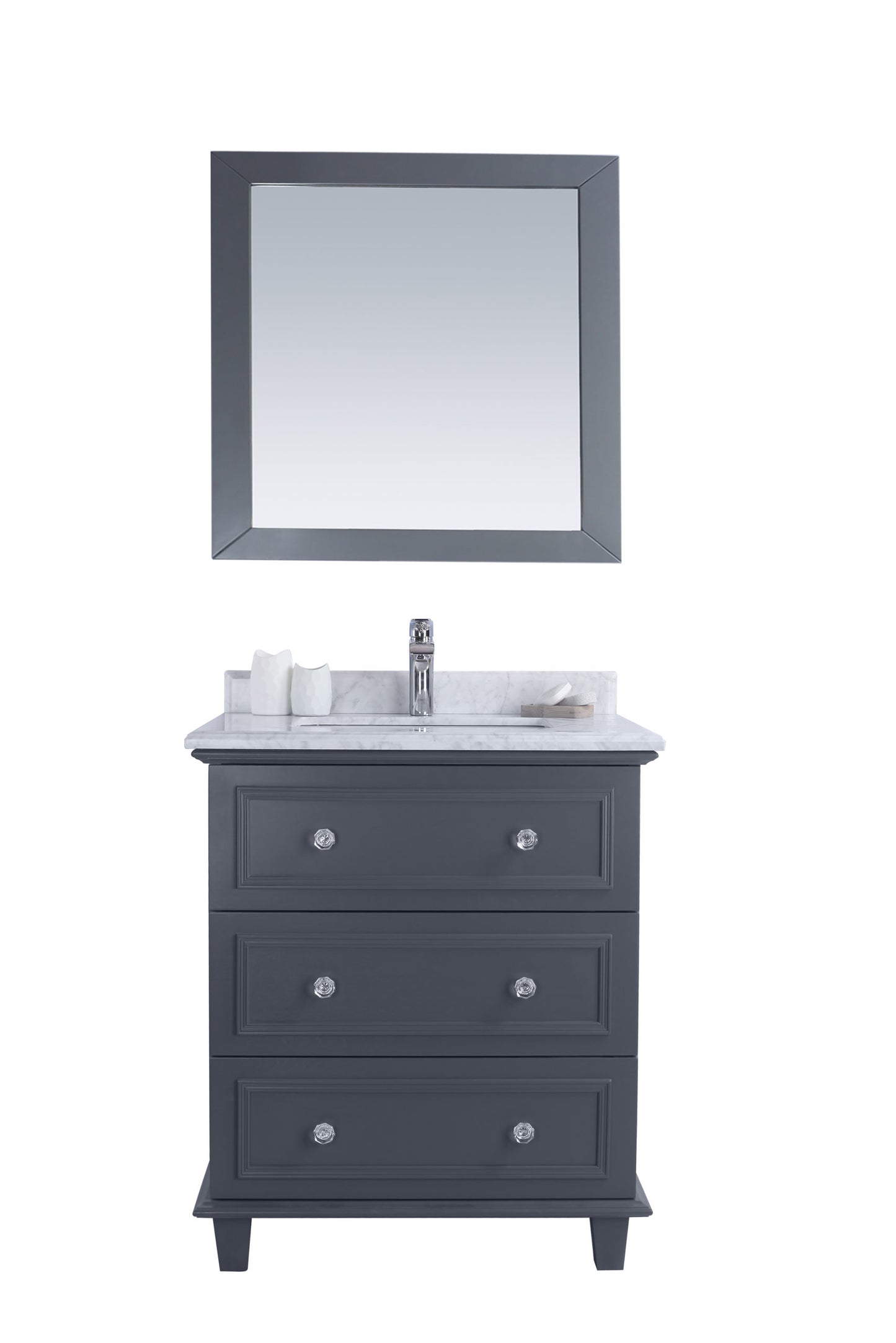 Laviva 313DVN-30G Luna 30" Bathroom Vanity with Countertop