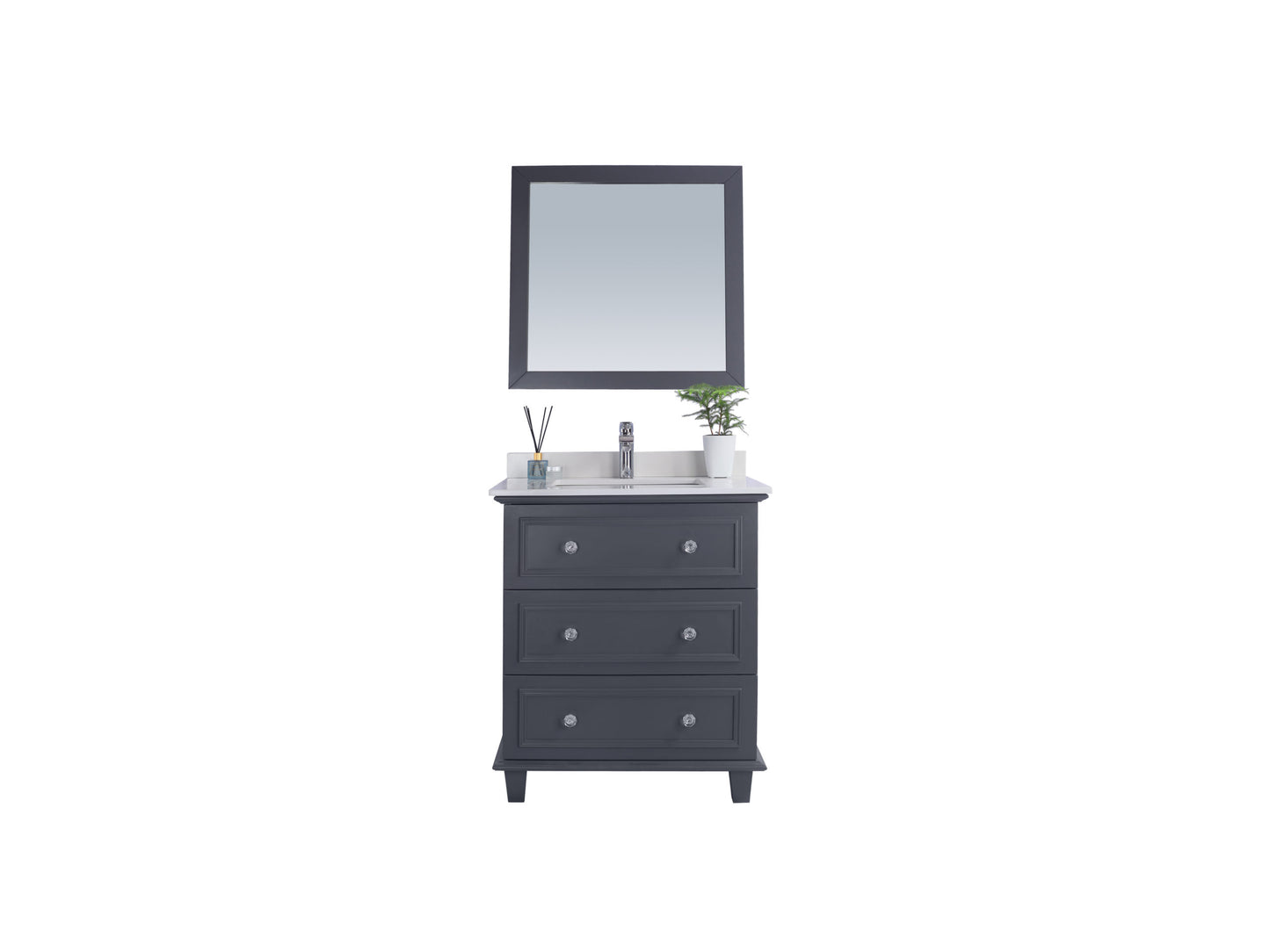 Laviva 313DVN-30G Luna 30" Bathroom Vanity with Countertop