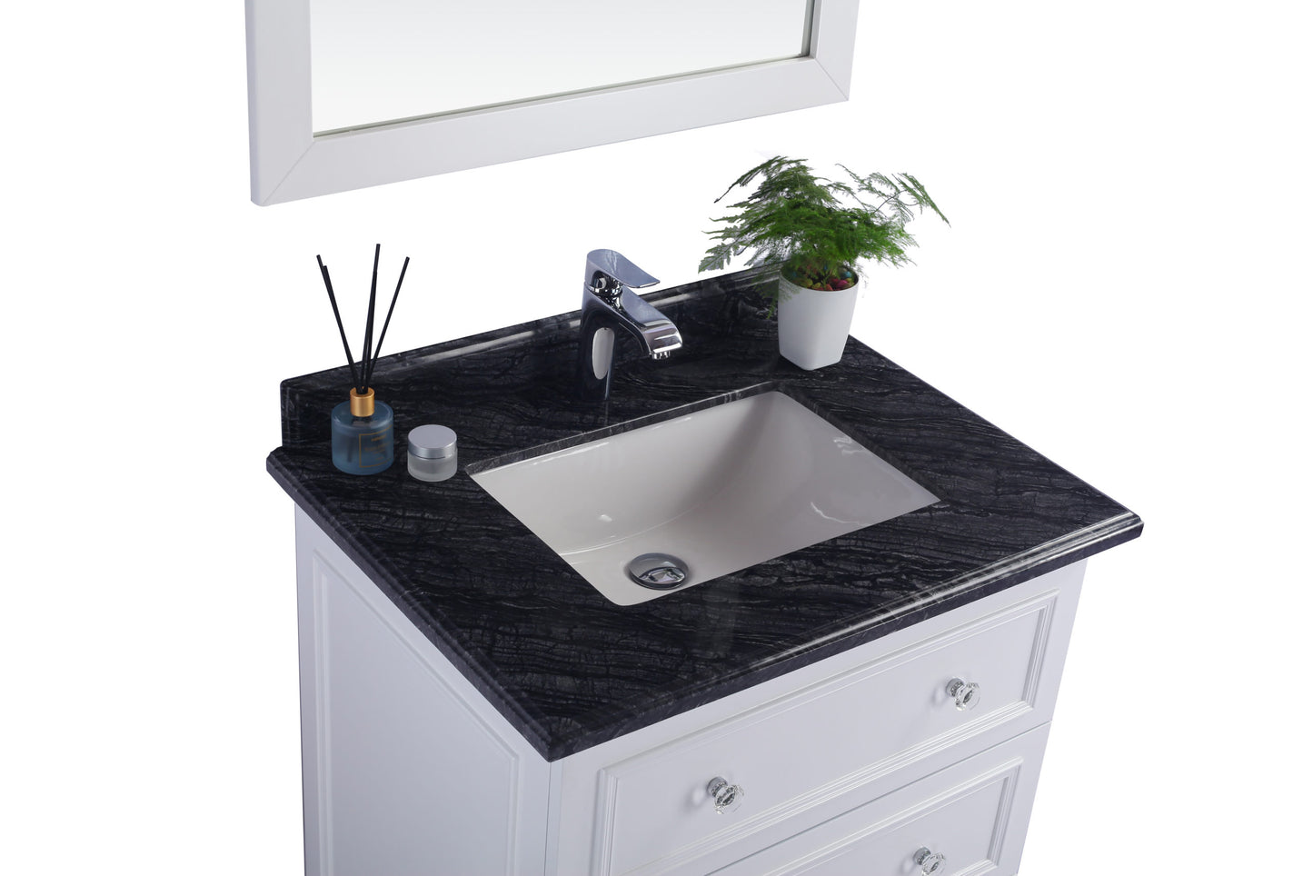 Laviva 313DVN-30W Luna 30" Bathroom Vanity with Countertop