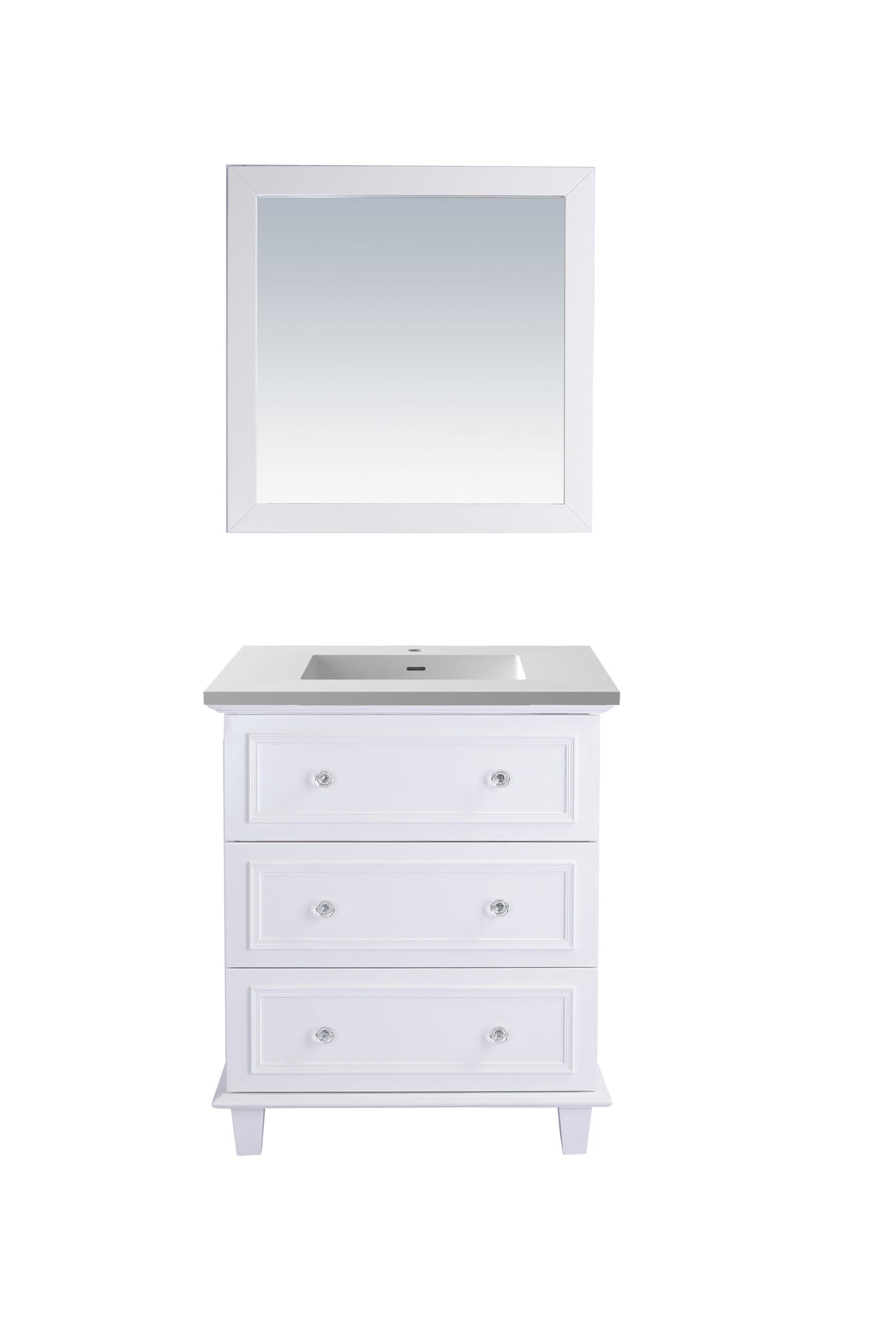 Laviva 313DVN-30W Luna 30" Bathroom Vanity with Countertop