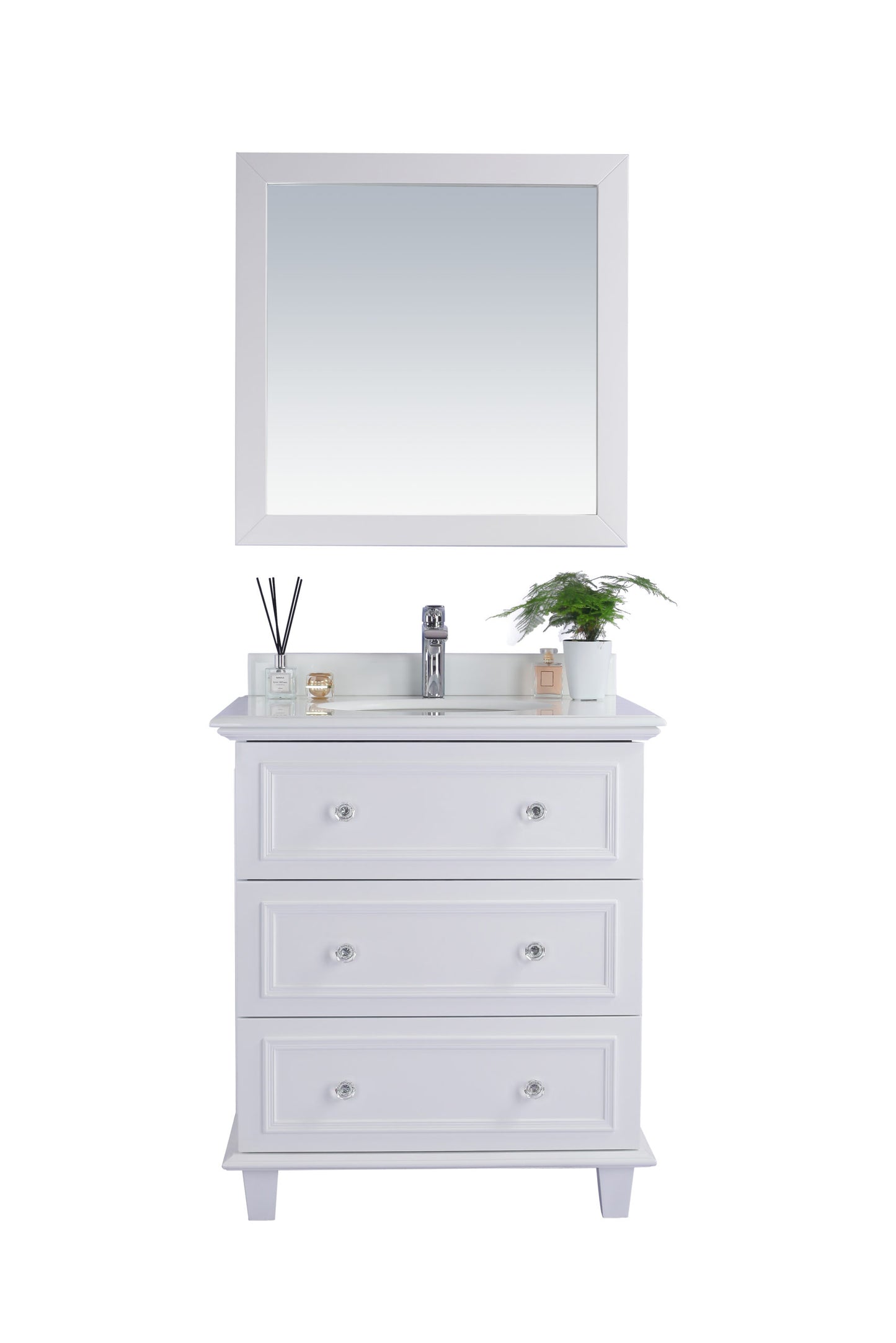 Laviva 313DVN-30W Luna 30" Bathroom Vanity with Countertop