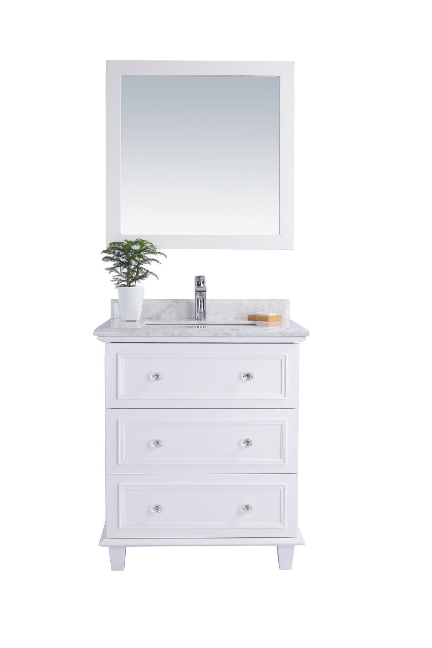 Laviva 313DVN-30W Luna 30" Bathroom Vanity with Countertop