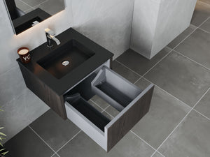 Laviva 313LGN-24CR Legno 24" Bathroom Vanity with VIVA Stone Solid Surface Countertop