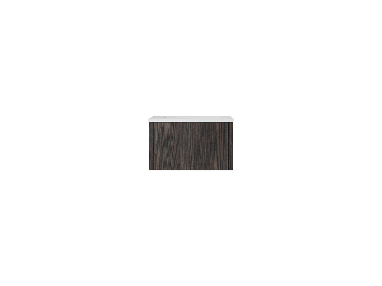 Laviva 313LGN-24CR Legno 24" Bathroom Vanity with VIVA Stone Solid Surface Countertop
