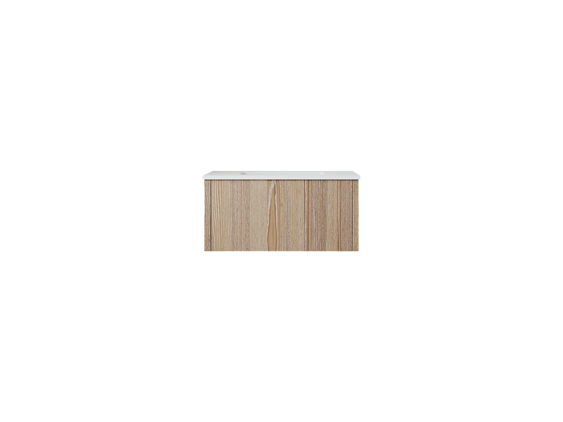 Laviva 313LGN-30WG Legno 30" Bathroom Vanity with VIVA Stone Solid Surface Countertop