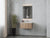 Laviva 313LGN-30WG Legno 30" Bathroom Vanity with VIVA Stone Solid Surface Countertop