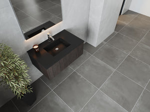 Laviva 313LGN-36CR Legno 36" Bathroom Vanity with VIVA Stone Solid Surface Countertop