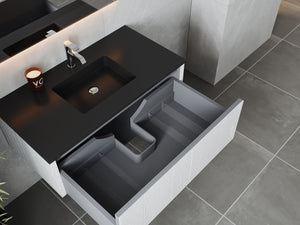 Laviva 313LGN-42AW Legno 42" Bathroom Vanity with VIVA Stone Solid Surface Countertop