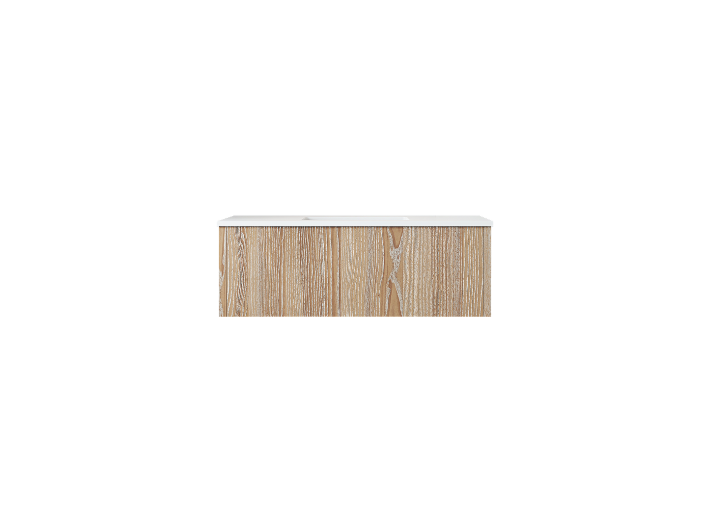 Laviva 313LGN-42WG Legno 42" Bathroom Vanity with VIVA Stone Solid Surface Countertop