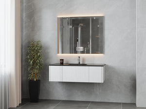 Laviva 313LGN-48AW Legno 48" Bathroom Vanity with VIVA Stone Solid Surface Countertop