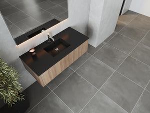 Laviva 313LGN-48WG Legno 48" Bathroom Vanity with VIVA Stone Solid Surface Countertop