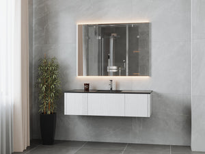 Laviva 313LGN-54AW Legno 54" Bathroom Vanity with VIVA Stone Solid Surface Countertop