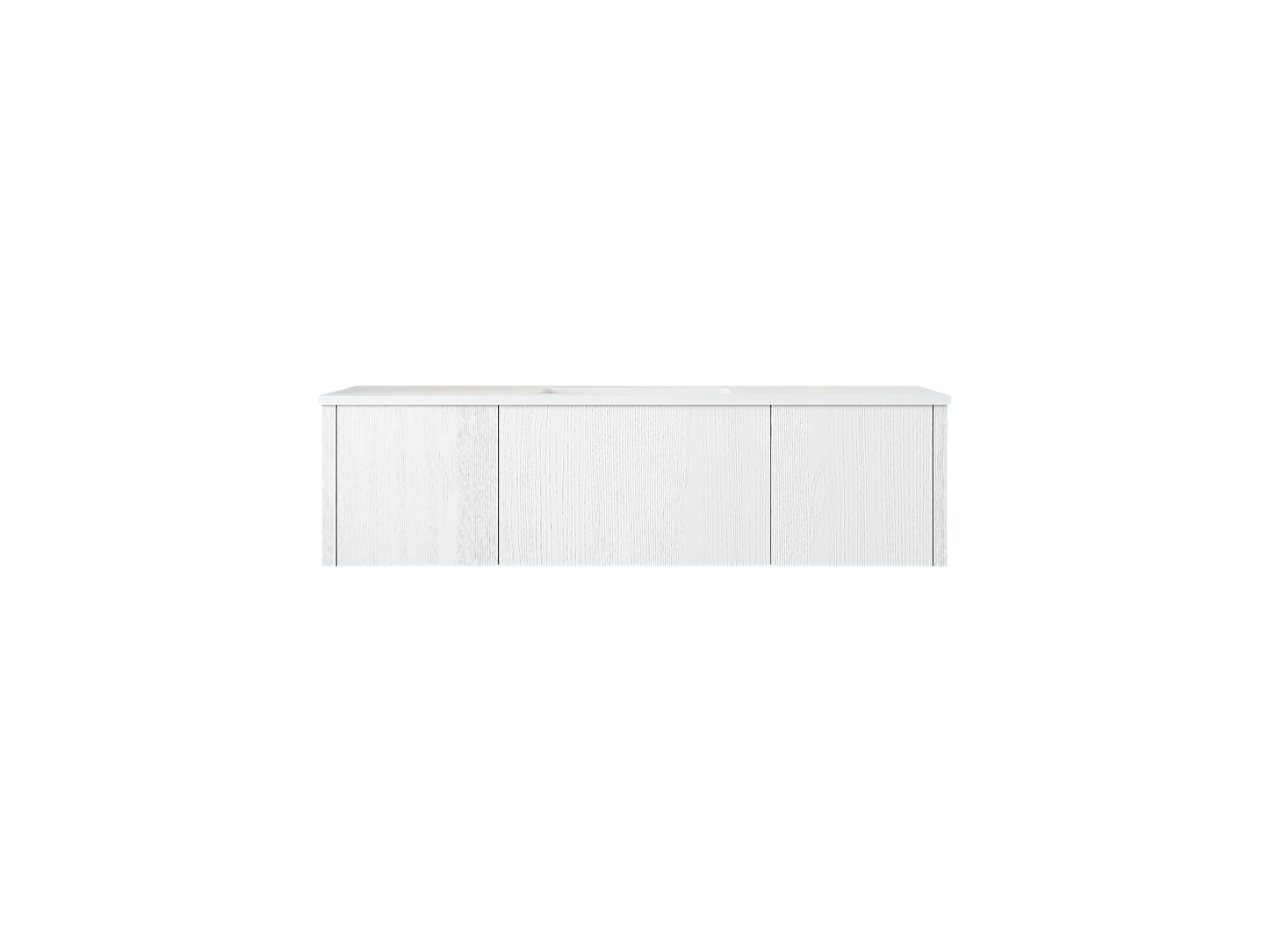 Laviva 313LGN-54AW Legno 54" Bathroom Vanity with VIVA Stone Solid Surface Countertop