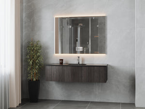 Laviva 313LGN-54CR Legno 54" Bathroom Vanity with VIVA Stone Solid Surface Countertop