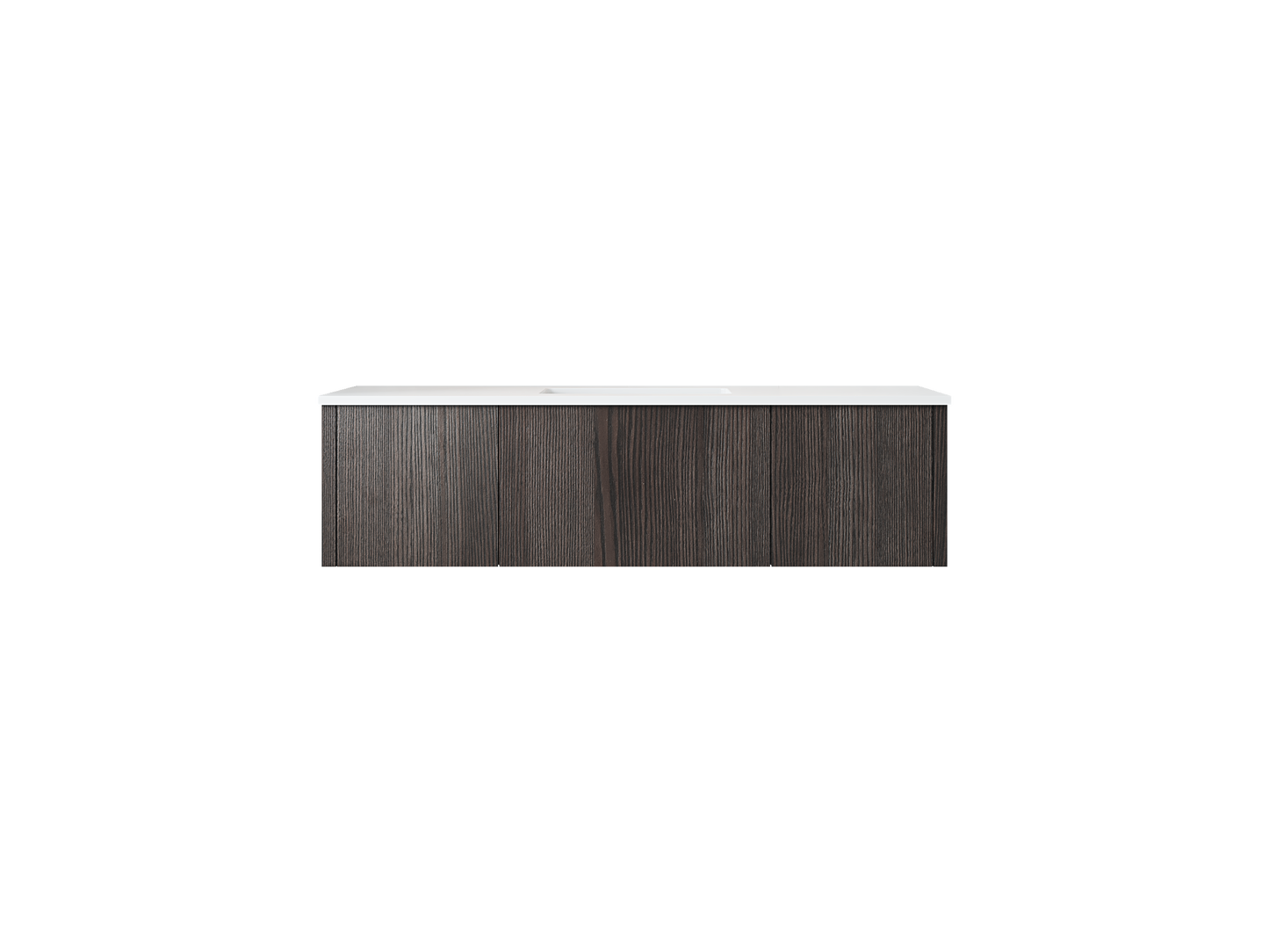 Laviva 313LGN-54CR Legno 54" Bathroom Vanity with VIVA Stone Solid Surface Countertop