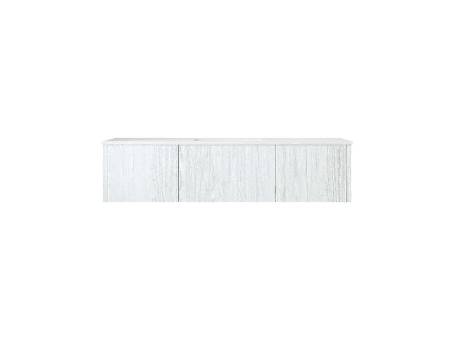 Laviva 313LGN-60CAW Legno 60" Single Sink Bathroom Vanity with VIVA Stone Solid Surface Countertop