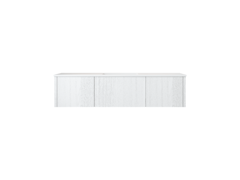 Laviva 313LGN-60CAW Legno 60" Single Sink Bathroom Vanity with VIVA Stone Solid Surface Countertop