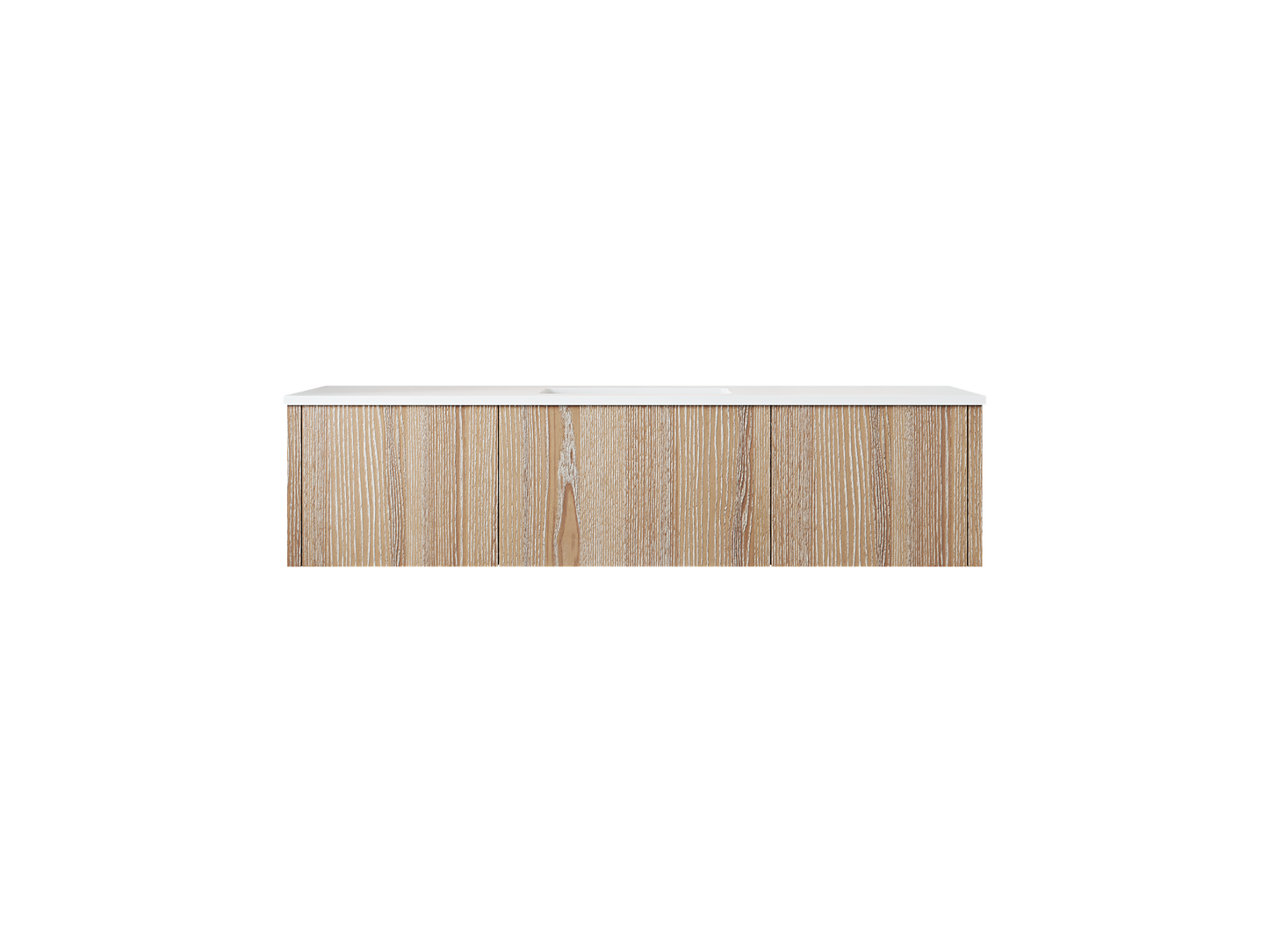 Laviva 313LGN-60CWG Legno 60" Single Sink Bathroom Vanity with VIVA Stone Solid Surface Countertop